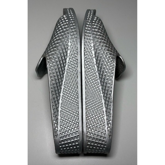 Jeffrey Campbell Havana Last Fling Jelly Wedge Sandal Silver Slides Size 9 Chic - Picture 5 of 9